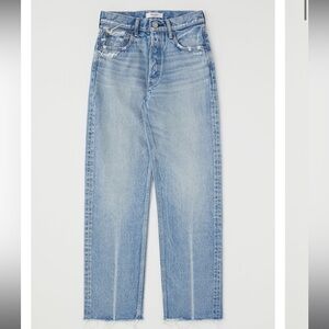 MOUSSY
Ashley Raw Hem High Waist
Wide Straight Leg Jeans